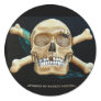 "Black Widow's New Home" Round Stickers