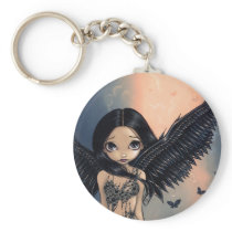 "Black Winged Angel" Keychain