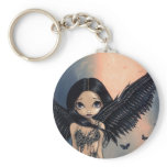 "Black Winged Angel" Keychain