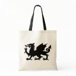 Black Winged Wales Dragon Canvas Crafts & Shopping bags