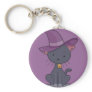 Black Witch Cat Key Chains
