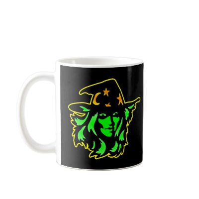Black Witch Face Coffee Mugs by WhiteTiger_LLC