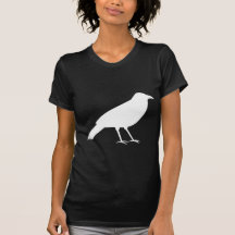 Black with a White Crow. T Shirts