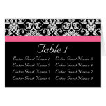 Black with Pink Passion Damask