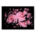 Black with Pink Roses cards