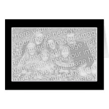 Black with White Border (photo frame) Card