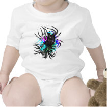 Black Wolf Baby Bodysuit