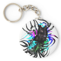 Black Wolf Key Chain