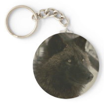 Black Wolf Key Chains