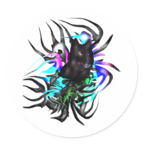 Black Wolf Stickers
