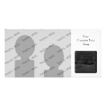 Black Wood Image. Personalized Photo Card