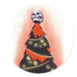 BLACK XMAS: Feliz Navidad Round Sticker