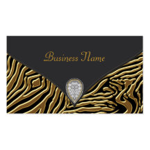 Black Zebra Gold Black Zebra Business Card