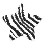 Black Zebra Print, Animal Pattern. Custom stickers