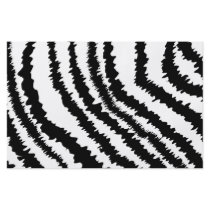 Black Zebra Print Pattern. Personalized Flyer