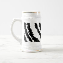 Black Zebra Print Pattern. Coffee Mug