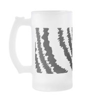Black Zebra Print Pattern. Coffee Mug