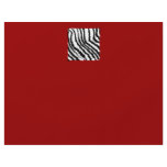 Black Zebra Print Pattern on Deep Red. Full Color Flyer