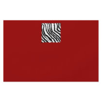 Black Zebra Print Pattern on Deep Red. Flyer
