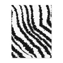 Black Zebra Print Pattern. Postcard