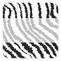 Black Zebra Print Pattern. Sticker