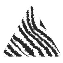 Black Zebra Print Pattern. Triangle Sticker