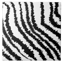 Black Zebra Print Pattern. Tiles