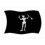 Blackbeard Flag Postcard