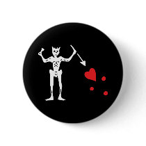 Blackbeard's Pirate Flag Buttons