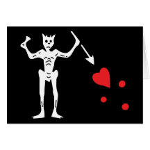 Blackbeard's Pirate Flag Cards