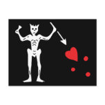 Blackbeard's Pirate Flag postcards