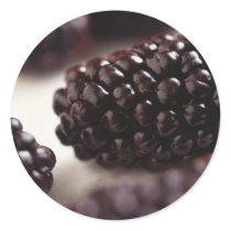 Blackberries Round Sticker
