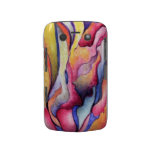 Blackberry Bold Abstract Watercolor Blackberry Cases