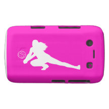 BlackBerry Bold Case Dig Silhouette White on Pink