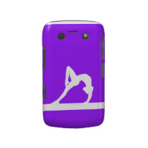 BlackBerry Bold Gymnast Silhouette White on Purple Blackberry Bold Case