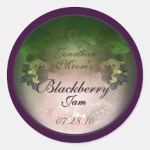 Blackberry label 3b round stickers