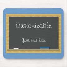 Blackboard Greeting - Customisable Mouse Pad