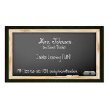 Blackboard Teacher Business Cards