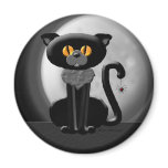BlackCat with Spider Fridge Magnets