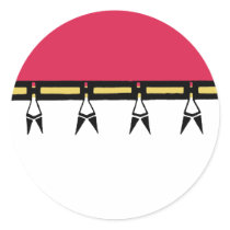 Blackfoot Design Round Sticker