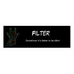 blackgiraffe, Filter, Sometimes it is better to... business cards