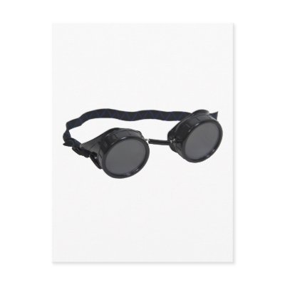 BlackGoggles073109 Postcard by ShroudedLake