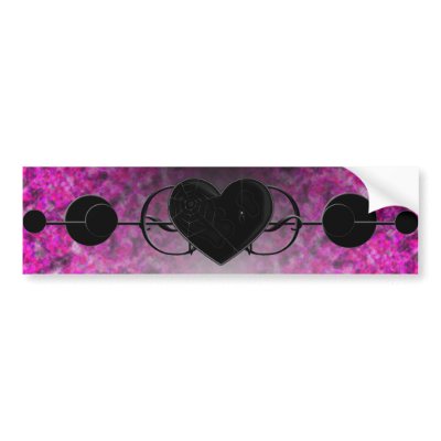 Blackheart Bumper Stickers by armageddonschild