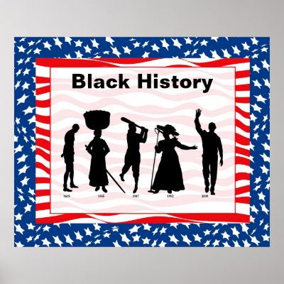 BlackHistoryTimelineFlag Print by BasheeraDesigns