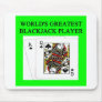 BLACKJACK 21 game player Mouse Mats