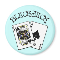 BLACKJACK FRIDGE MAGNETS
