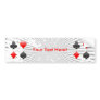 Blackjack / Poker Card Suits: Bumper Sticker
