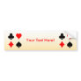 Blackjack / Poker Card Suits: Bumper Sticker
