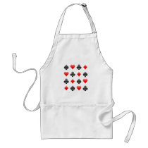 Blackjack / Poker Card Suits: Vector Art: Apron
