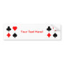 Blackjack / Poker Card Suits: Vector Art: Bumper Stickers
